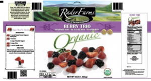 Organic berry trio